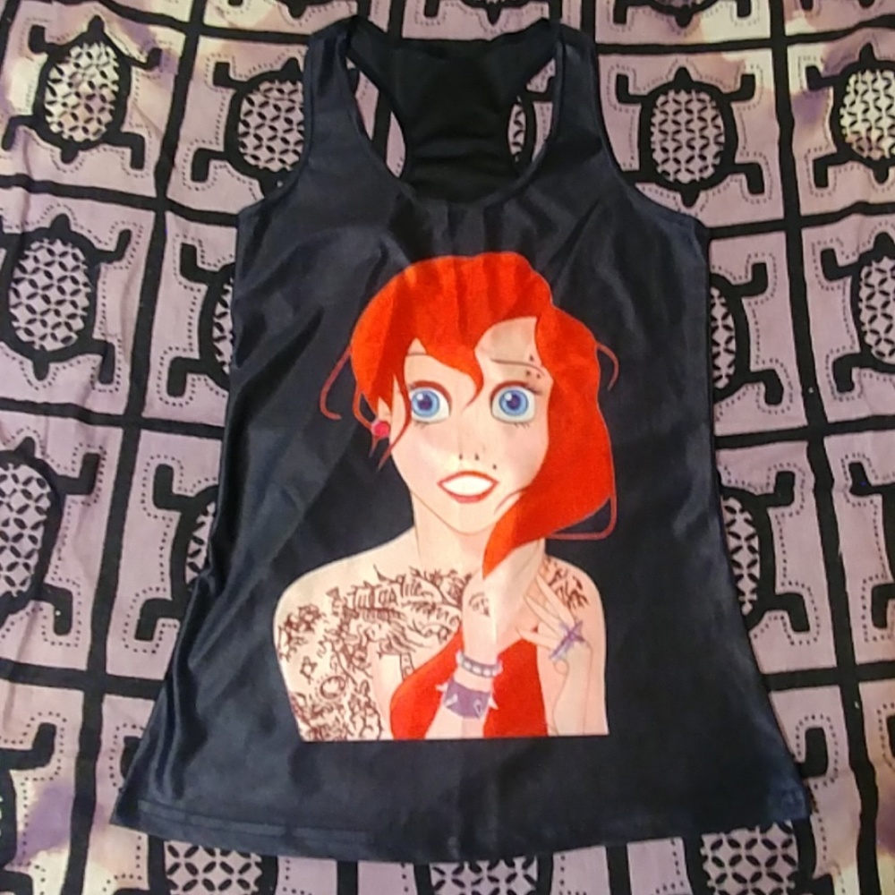 Tattooed Little mermaid Tank top